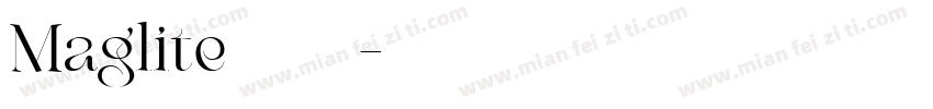 Maglite常规字体字体转换