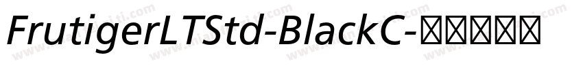 FrutigerLTStd-BlackC字体转换