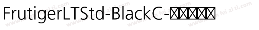 FrutigerLTStd-BlackC字体转换