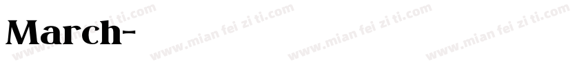 March字体转换