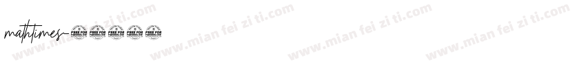 mathtimes字体转换
