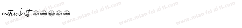 matrixboldt字体转换