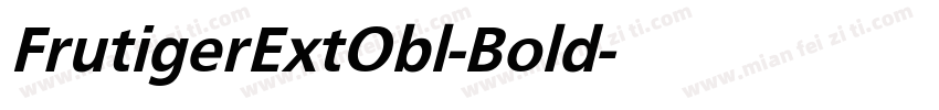 FrutigerExtObl-Bold字体转换