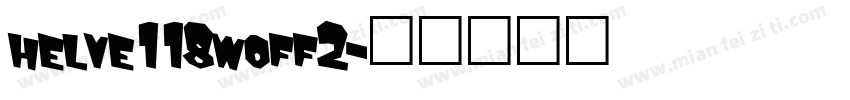 helve118woff2字体转换