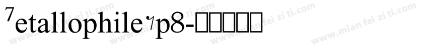 MetallophileSp8字体转换