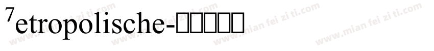 Metropolische字体转换