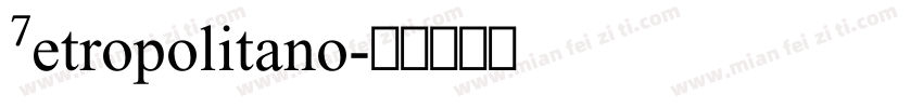 Metropolitano字体转换
