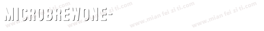 MicrobrewOne字体转换