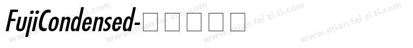 FujiCondensed字体转换