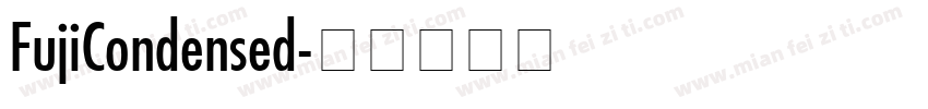 FujiCondensed字体转换