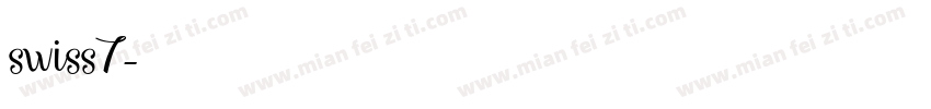 swiss7字体转换