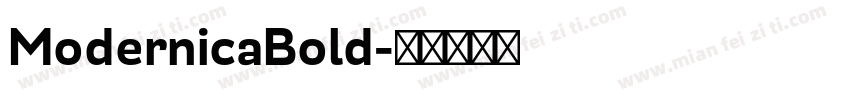 ModernicaBold字体转换