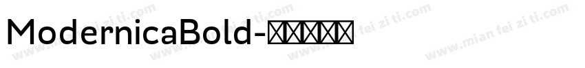 ModernicaBold字体转换
