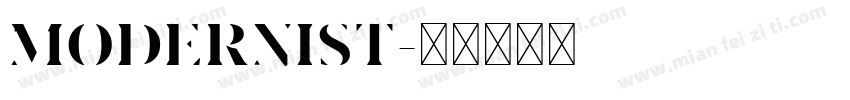 MODERNIST字体转换