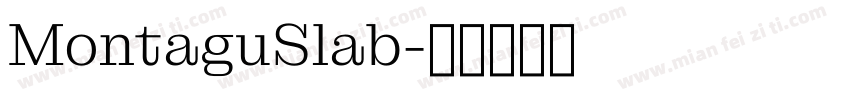 MontaguSlab字体转换