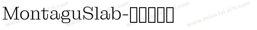 MontaguSlab字体转换