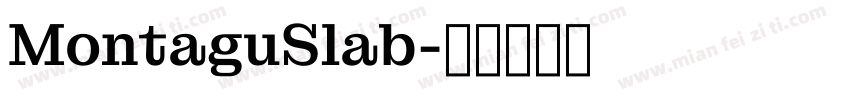 MontaguSlab字体转换