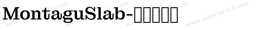MontaguSlab字体转换