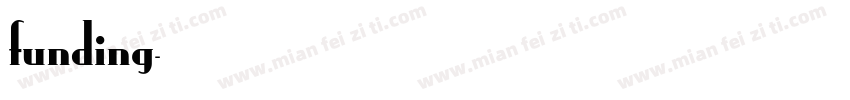 funding字体转换
