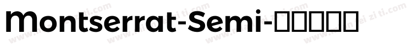 Montserrat-Semi字体转换