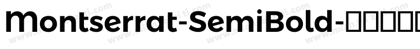 Montserrat-SemiBold字体转换