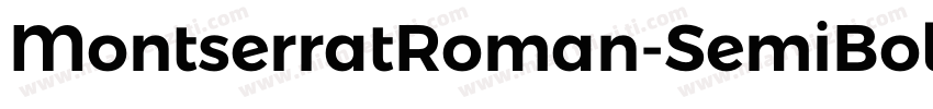 MontserratRoman-SemiBold字体转换