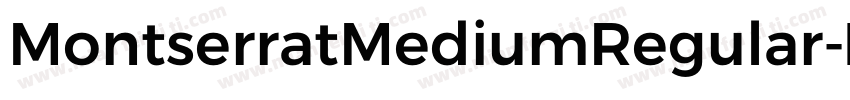 MontserratMediumRegular字体转换