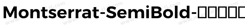 Montserrat-SemiBold字体转换