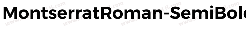 MontserratRoman-SemiBold字体转换