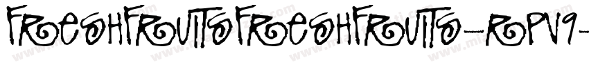 FreshFruitsFreshFruits-rPV9字体转换