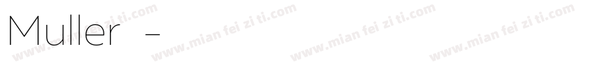 Muller字体字体转换