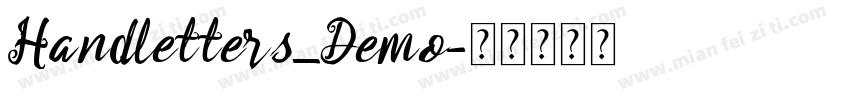 Handletters_Demo字体转换