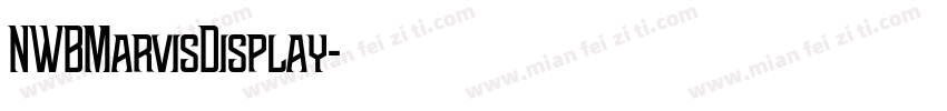 NWBMarvisDisplay字体转换