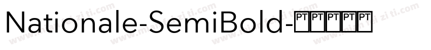 Nationale-SemiBold字体转换