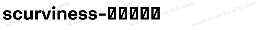 scurviness字体转换