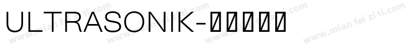 ULTRASONIK字体转换