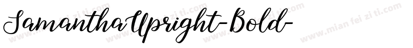 SamanthaUpright-Bold字体转换