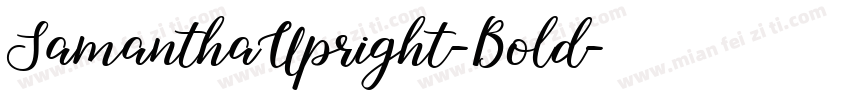 SamanthaUpright-Bold字体转换
