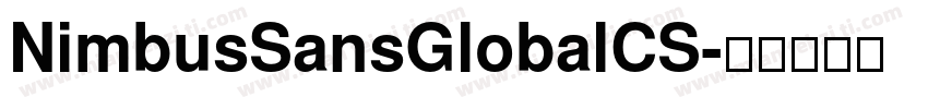 NimbusSansGlobalCS字体转换