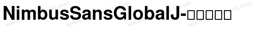 NimbusSansGlobalJ字体转换