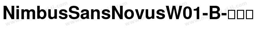 NimbusSansNovusW01-B字体转换