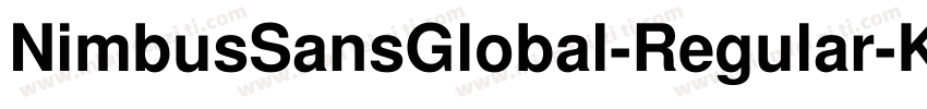NimbusSansGlobal-Regular-KSCpc-EUC-字体转换