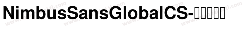 NimbusSansGlobalCS字体转换