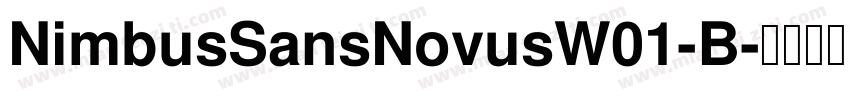 NimbusSansNovusW01-B字体转换