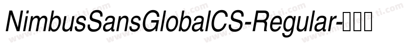 NimbusSansGlobalCS-Regular字体转换