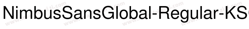NimbusSansGlobal-Regular-KSCpc-EUC-字体转换