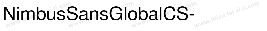 NimbusSansGlobalCS字体转换