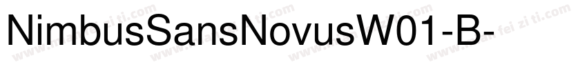 NimbusSansNovusW01-B字体转换