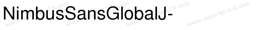 NimbusSansGlobalJ字体转换