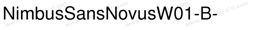 NimbusSansNovusW01-B字体转换